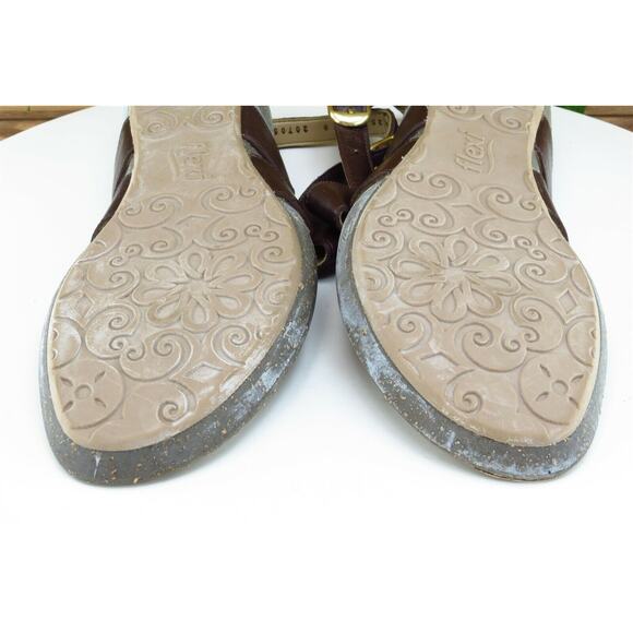 Flexi Sz 8 M Brown Strappy Synthetic Women Sandals 207054110044039008 - Picture 7 of 7